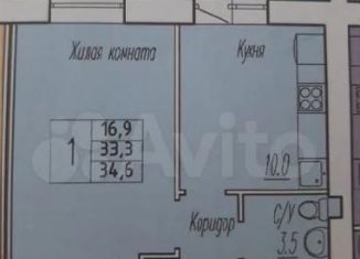 Продаю 1-комнатную квартиру, 33 м2, поселок городского типа Стройкерамика, улица Анетты Басс, 4с3
