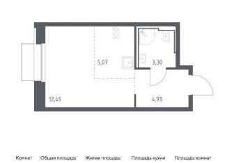 Продается квартира студия, 25.8 м2, Москва, жилой комплекс Квартал Герцена, к2, метро Зябликово