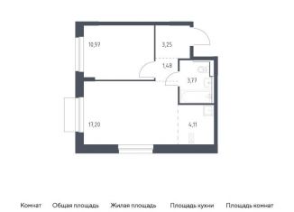 Продам 1-комнатную квартиру, 40.8 м2, поселение Кокошкино, жилой комплекс Новое Внуково, к30