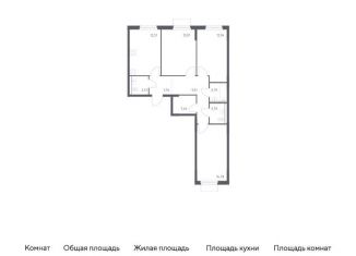 Продам трехкомнатную квартиру, 78.4 м2, Мытищи, жилой комплекс Мытищи Парк, к5