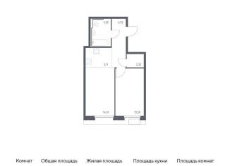 Однокомнатная квартира на продажу, 47 м2, Москва, ЮАО, жилой комплекс Квартал Герцена, к2