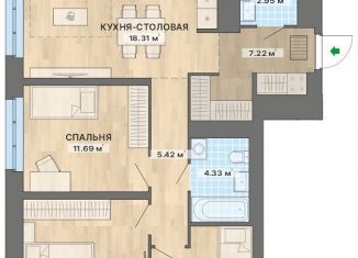 Продажа трехкомнатной квартиры, 80 м2, Екатеринбург, метро Чкаловская