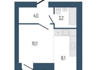 Квартира на продажу студия, 26.9 м2, Берёзовский