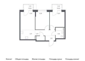 Продажа 2-ком. квартиры, 54.4 м2, Москва, САО