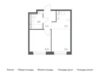 Продам однокомнатную квартиру, 34.2 м2, Санкт-Петербург, муниципальный округ Рыбацкое