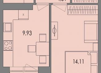 1-комнатная квартира на продажу, 39.5 м2, Карелия