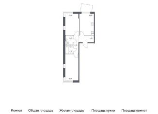 Продам двухкомнатную квартиру, 57.4 м2, поселение Филимонковское, жилой комплекс Квартал Марьино, к4
