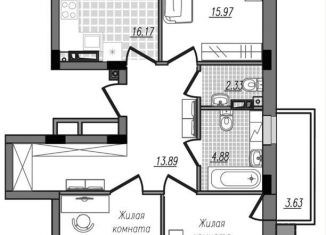 Продажа 3-ком. квартиры, 87.8 м2, Смоленск, Промышленный район