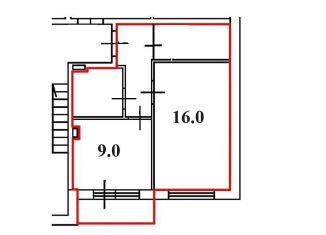 1-комнатная квартира на продажу, 38.3 м2, деревня Вартемяги, улица Ветеранов, 9