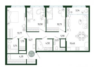 Продажа 4-комнатной квартиры, 86 м2, Тульская область