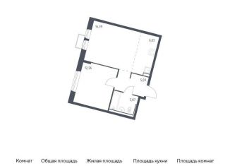 Продается 1-комнатная квартира, 43.6 м2, Москва, жилой комплекс Молжаниново, к5