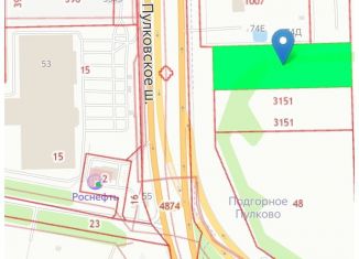 Продается земельный участок, 100 сот., посёлок Шушары, Пулковское шоссе, 74