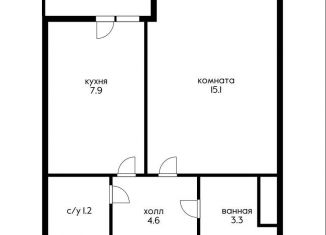 Продаю однокомнатную квартиру, 34 м2, Москва, улица Красная Сосна, 3А, ЖК Настроение