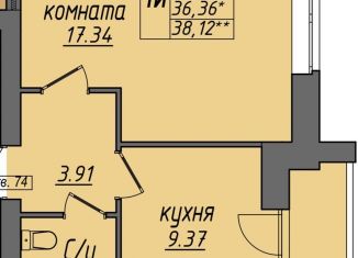 Продаю 1-ком. квартиру, 36.4 м2, Муром, 1-я Новослободская улица, 1