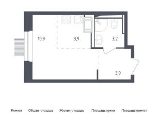 Продам квартиру студию, 21.9 м2, Московская область, жилой комплекс Мытищи Парк, к4.2