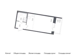 Продам квартиру студию, 26 м2, Санкт-Петербург, жилой комплекс Живи в Рыбацком, к73, метро Рыбацкое