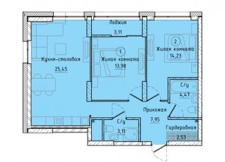 Продам 2-комнатную квартиру, 73.3 м2, Екатеринбург, ЖК Клевер Парк