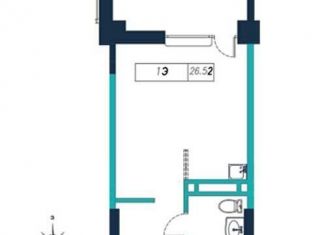 Продается квартира студия, 26.5 м2, Владивосток, Ленинский район