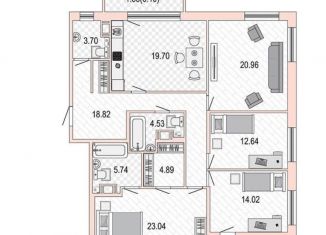 Продажа 4-комнатной квартиры, 145 м2, Москва, Озёрная улица, 35, ЖК Пикассо