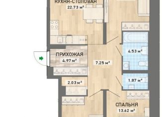 Продажа 3-комнатной квартиры, 92.1 м2, Екатеринбург, ЖК Просторы