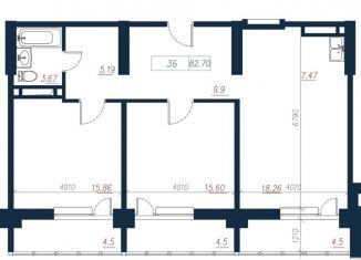 Продам 3-комнатную квартиру, 82.7 м2, Владивосток, Ленинский район