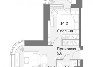 1-ком. квартира на продажу, 45.2 м2, Москва, район Ростокино