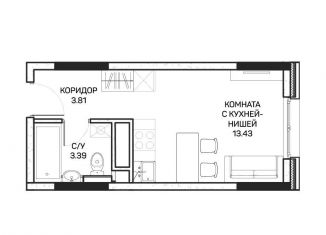 Продажа квартиры студии, 20.6 м2, Москва, СВАО, улица Корнейчука, 27с7