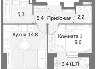 Продажа однокомнатной квартиры, 39 м2, Москва, район Ростокино