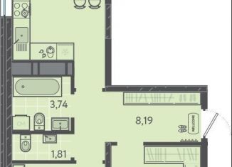 Продам 2-комнатную квартиру, 64.4 м2, Краснодар