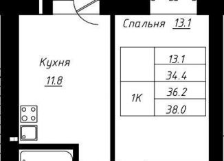 Продается 1-комнатная квартира, 36.2 м2, Барнаул, Павловский тракт, 196к2, Индустриальный район