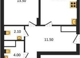 2-комнатная квартира на продажу, 64.3 м2, Воронеж, бульвар Содружества, 1, Железнодорожный район