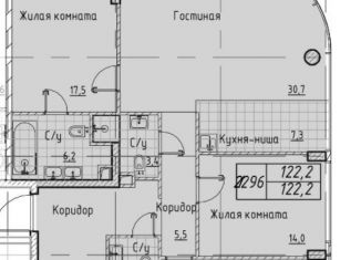 Продаю 4-комнатную квартиру, 122.2 м2, Москва, район Дорогомилово, Кутузовский проезд, 16А/1