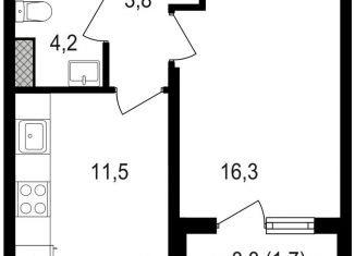 Продается однокомнатная квартира, 37.5 м2, Москва, Михалковская улица, 48с8, станция Коптево