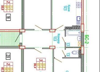 3-ком. квартира на продажу, 82.6 м2, Ставрополь, улица Рогожникова, 19/6, ЖК Суворов