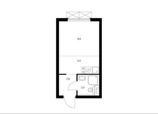 Продается квартира студия, 19.9 м2, Москва, жилой комплекс Руставели 14, к1/2, метро Дмитровская