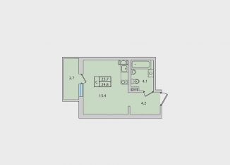 Продам квартиру студию, 24.8 м2, городской посёлок Новоселье