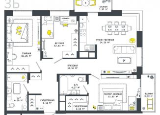 Продается трехкомнатная квартира, 100.6 м2, Тула, Оборонная улица, 104
