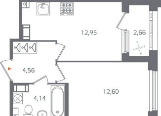 Продажа однокомнатной квартиры, 35.6 м2, Санкт-Петербург, муниципальный округ Финляндский