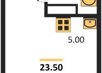 Квартира на продажу студия, 23.5 м2, Новосибирск, Калининский район, Новоуральская улица, с1