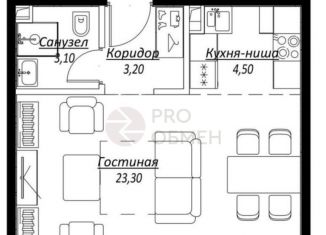 Продам однокомнатную квартиру, 34.1 м2, Москва, ЖК Слава, жилой комплекс Слава, к1