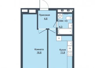 Продаю 1-ком. квартиру, 37.4 м2, Ижевск, Северо-Западный жилой район