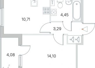 Продаю 1-ком. квартиру, 36 м2, посёлок Стрельна, ЖК Любоград