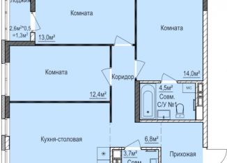 Продажа трехкомнатной квартиры, 80.6 м2, Ижевск