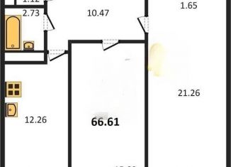 Продажа 2-комнатной квартиры, 67 м2, Краснодар, ЖК Грин Парк, улица Дмитрия Благоева, 29к1