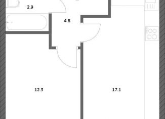 Продаю 1-комнатную квартиру, 37.1 м2, поселение Внуковское, улица Анны Ахматовой, 11к3, ЖК Городские Истории