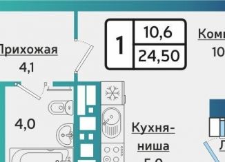 Продаю квартиру студию, 24.5 м2, Ижевск, Индустриальный район