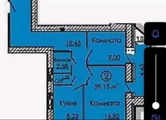 Продаю 2-ком. квартиру, 59 м2, Сосновоборск, улица Ленинского Комсомола, 40к2, ЖК Седьмое Небо