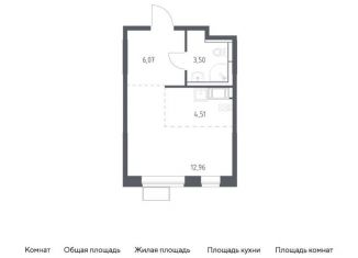 Продается квартира студия, 27 м2, поселение Рязановское, жилой комплекс Алхимово, 16