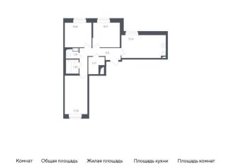 Продается 3-комнатная квартира, 64.9 м2, Колпино, жилой комплекс Новое Колпино, к36
