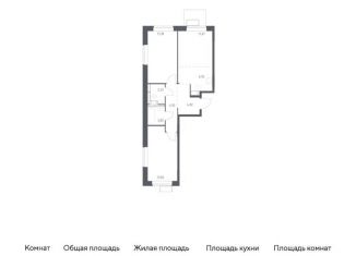 Продается двухкомнатная квартира, 60.1 м2, поселение Рязановское, жилой комплекс Алхимово, 15